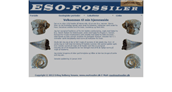 Desktop Screenshot of esofossiler.dk